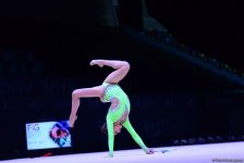 Bakıda bədii gimnastika üzrə Dünya Kubokunun üçüncü yarış günündə ən gözəl məqamlar (FOTO)