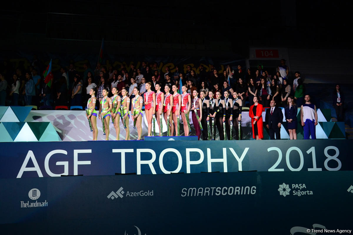 Winners of group competitions in Rhythmic Gymnastics World Cup awarded in Baku (PHOTO)