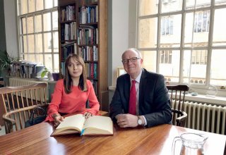 Professor Nargiz Pashayeva meets Bodley's Librarian Richard Ovenden (PHOTO)