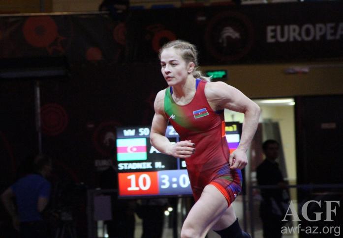 Mariya Stadnik Avropa çempionatının finalında (FOTO)