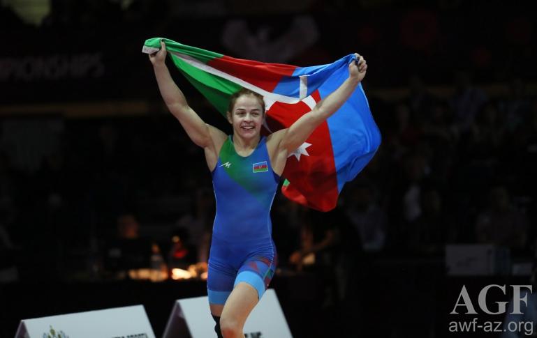 Azerbaijani female wrestler becomes two-time world champion