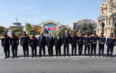 Президент Ильхам Алиев принял участие в открытии участка автодороги Xaчмаз-Худат (ФОТО)