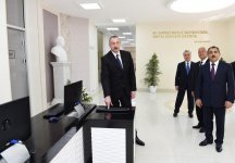 Президент Ильхам Алиев принял участие в церемонии начала подачи питьевой воды в город Хачмаз (ФОТО)