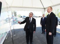 Azərbaycan Prezidenti Xaçmazda avtomobil yolunun açılışında iştirak edib (FOTO) (YENİLƏNİB)