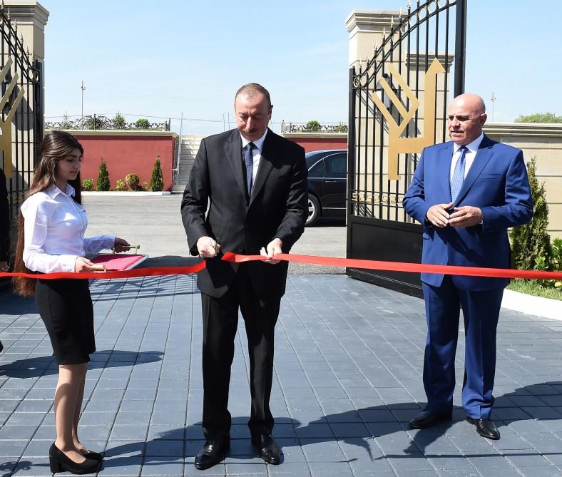 Prezident İlham Əliyev "Azərxalça" ASC-nin Xaçmaz filialının açılışında iştirak edib (FOTO) (YENİLƏNİB)
