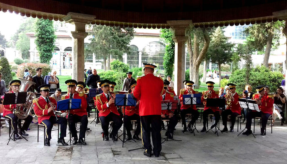 Bakıda hərbi orkestrlərin nümunəvi çıxışları təşkil olunub (FOTO)