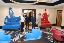 Prezident İlham Əliyev və birinci xanım Mehriban Əliyeva Bakıda "Dinamo" otelinin açılışında iştirak ediblər (YENİLƏNİB-2) (FOTO)