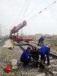 New switches being laid at Azerbaijan’s Yevlakh railway station (PHOTO)