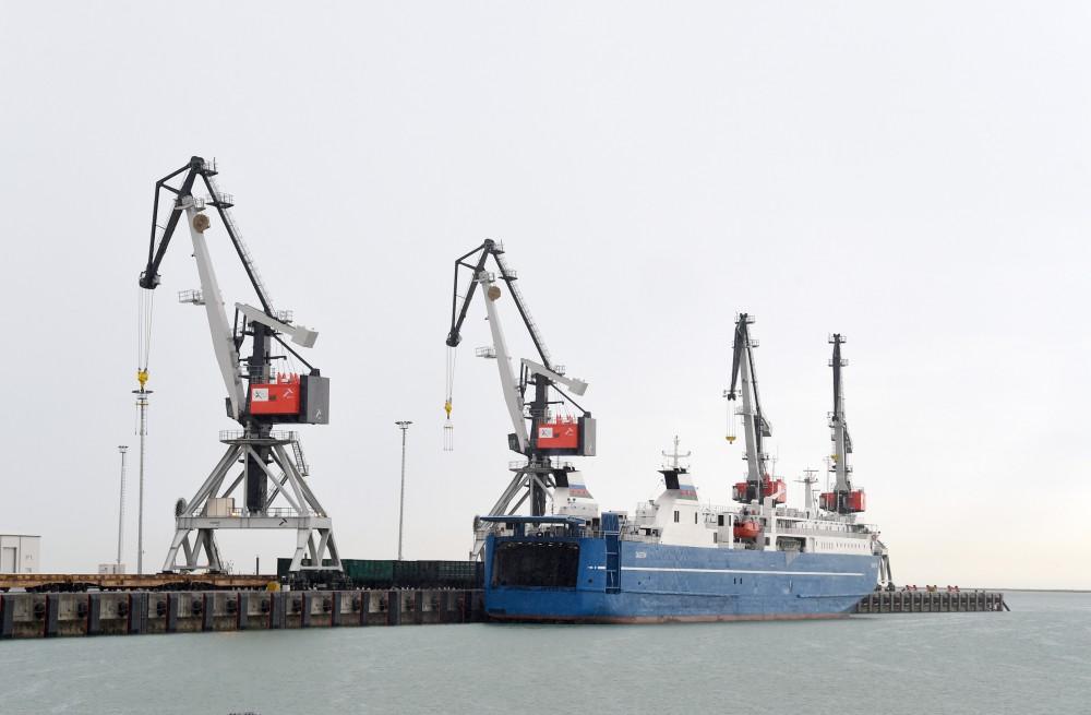 President Aliyev attends opening of Baku Int’l Sea Trade Port Complex (PHOTO)