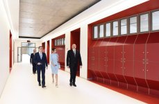 Azerbaijani president, first lady attend opening of new building of Heydar Aliyev Modern Educational Complex (PHOTO)