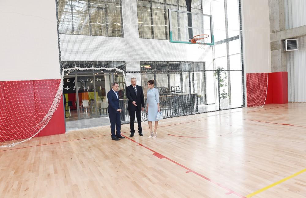 Azerbaijani president, first lady attend opening of new building of Heydar Aliyev Modern Educational Complex (PHOTO)