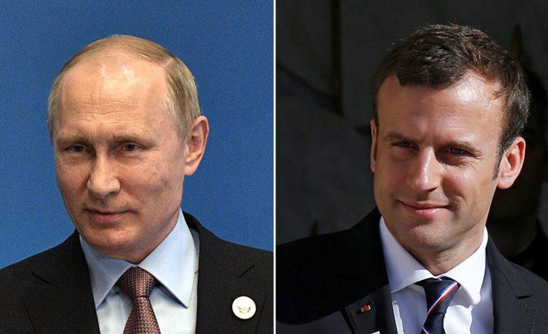 French TV channel claims Macron and Putin had two phone conversations on Sunday