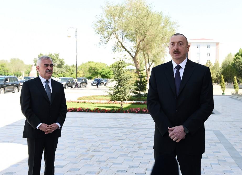 Ilham Aliyev attends opening of new building of Nakhchivan Teachers Institute (PHOTO)