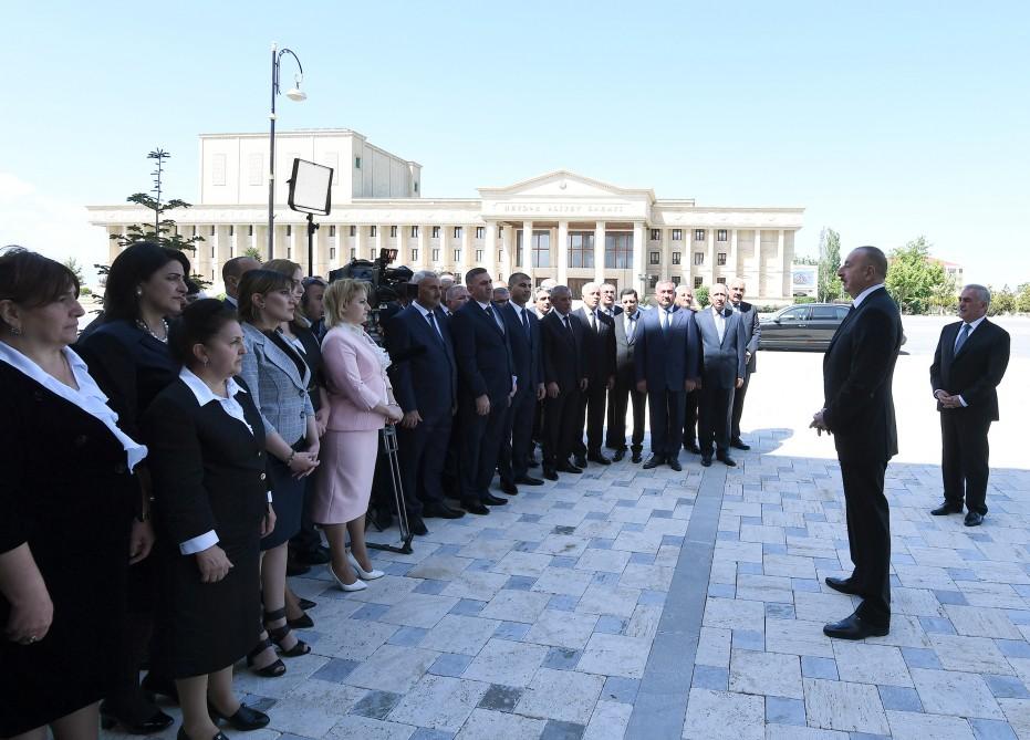 Ilham Aliyev attends opening of new building of Nakhchivan Teachers Institute (PHOTO)