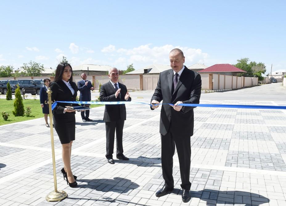 President Aliyev inaugurates secondary school in Nakhchivan (PHOTO)