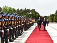 В Баку состоялась церемония официальной встречи Президента Сербии (ФОТО)