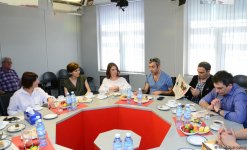 TREND İnformasiya Agentliyində Gürcüstan KİV nümayəndələri ilə görüş keçirilib (FOTO)