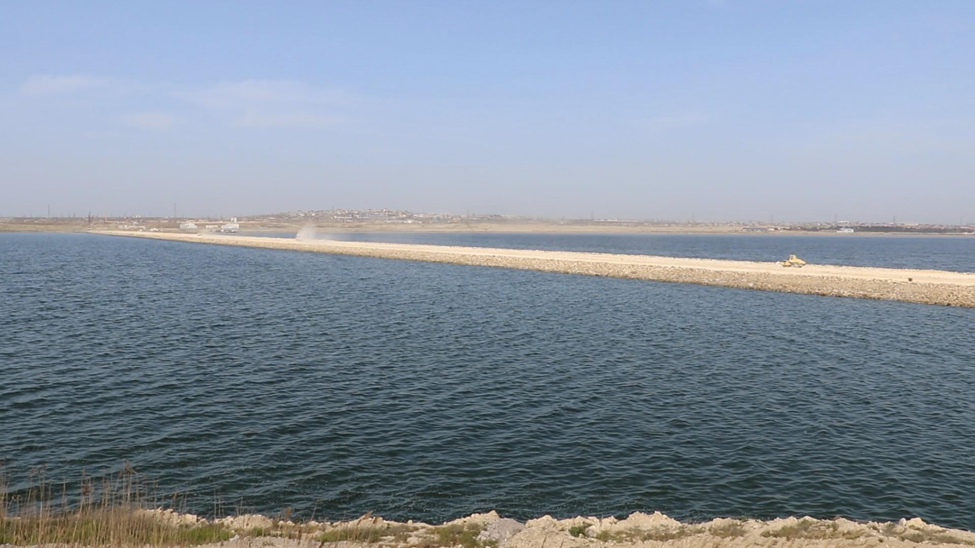 Böyük Şor gölü üzərində yeni yolun tikintisinin gələn il yekunlaşdırılması planlaşdırılır (FOTO/VİDEO)