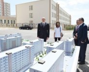 Prezident İlham Əliyev və birinci xanım Mehriban Əliyeva məcburi köçkünlər üçün salınmış “Qobu Park” yaşayış kompleksinin açılışında iştirak ediblər (YENİLƏNİB-2) (FOTO)