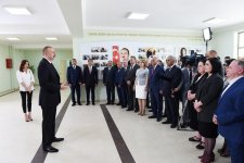 Президент Ильхам Алиев и Первая леди Мехрибан Алиева приняли участие в открытии жилого комплекса «Гобу Парк» для вынужденных переселенцев (ФОТО)