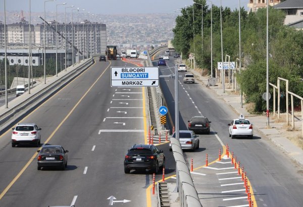 Внесены изменения в движение на 1-й Бакинской кольцевой дороге (ФОТО)