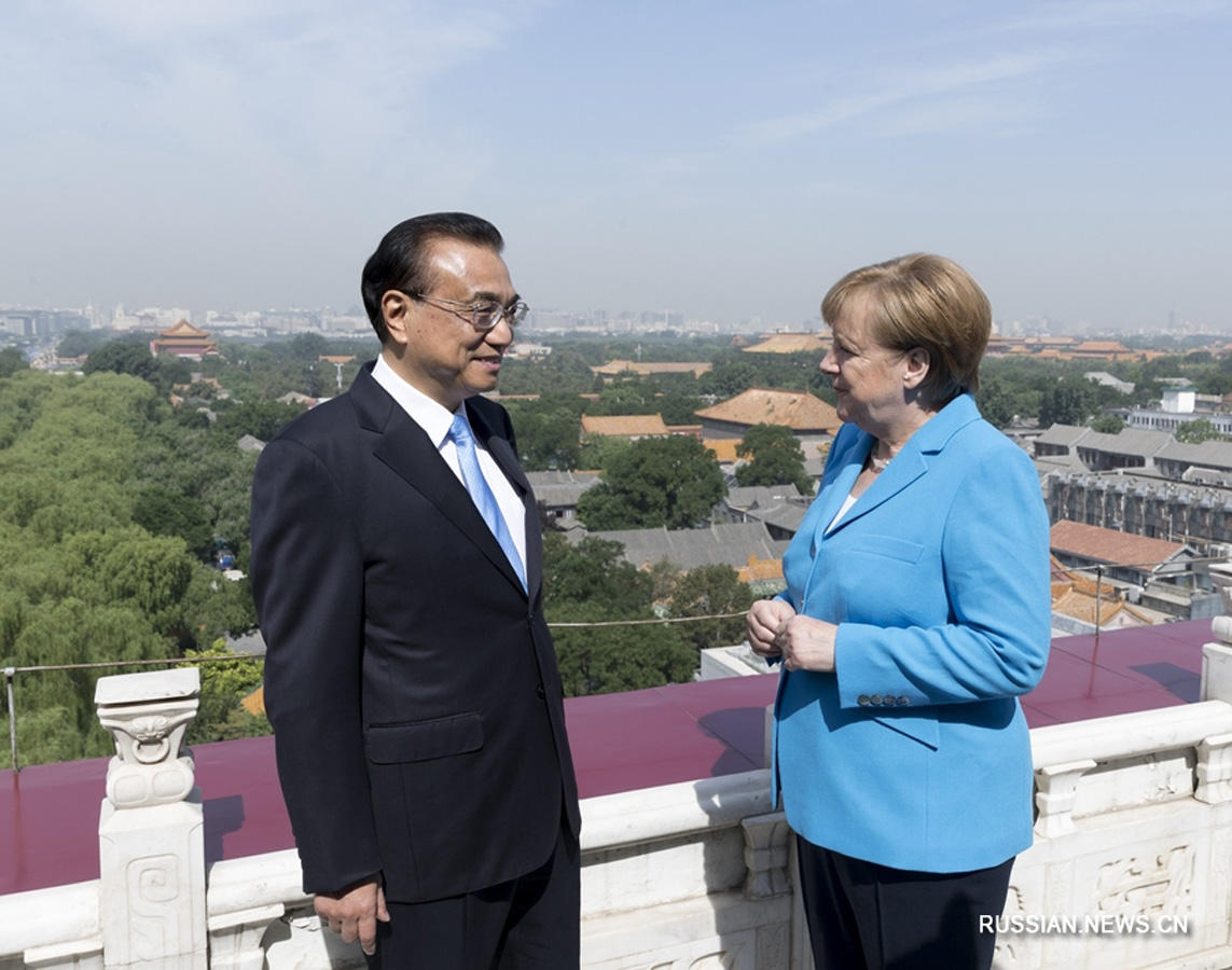 Ли Кэцян провел переговоры с канцлером Германии Ангелой Меркель (ФОТО)