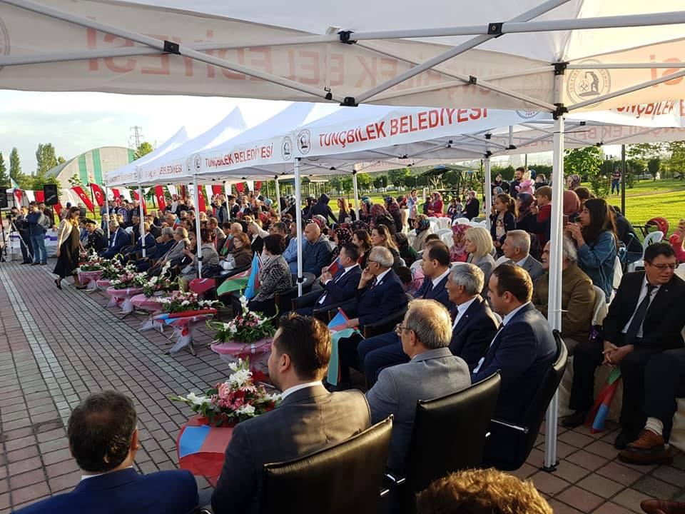 В Тунчбилеке состоялось открытие парка Азербайджан и памятника жертвам Ходжалы (ВИДЕО, ФОТО)