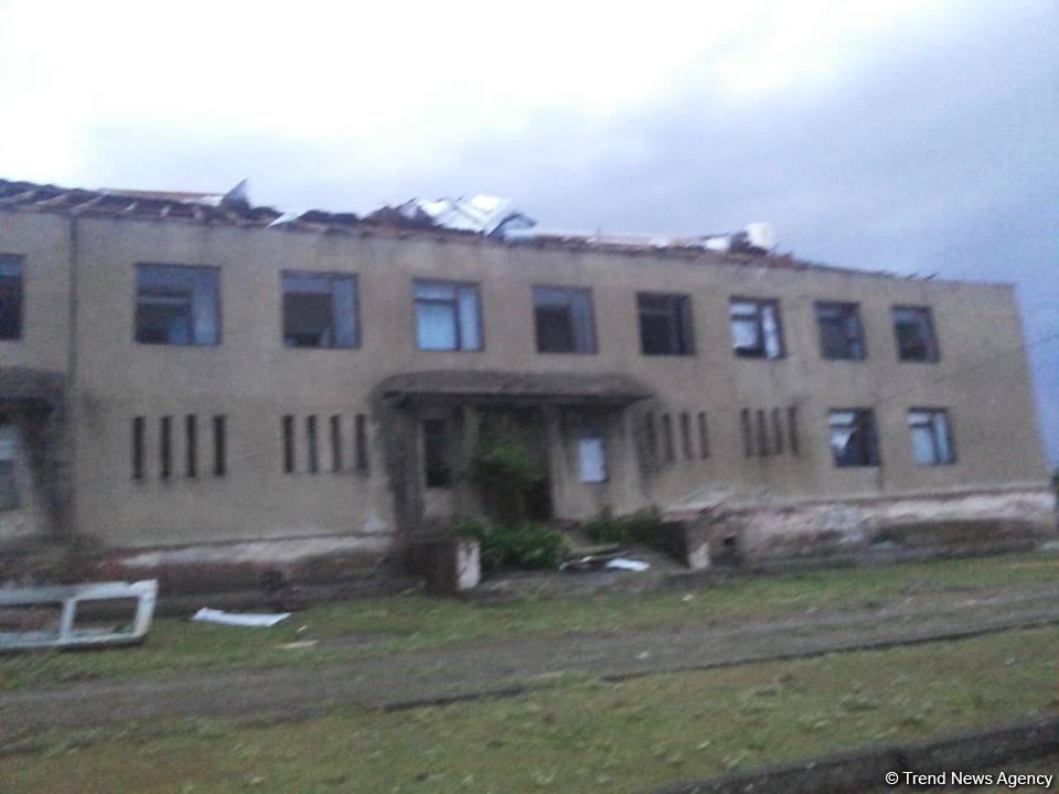 От сильного дождя и града пострадал Исмаиллинский район Азербайджана (ФОТО)
