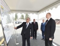 President Aliyev opens reconstructed highway in Goranboy (PHOTO)