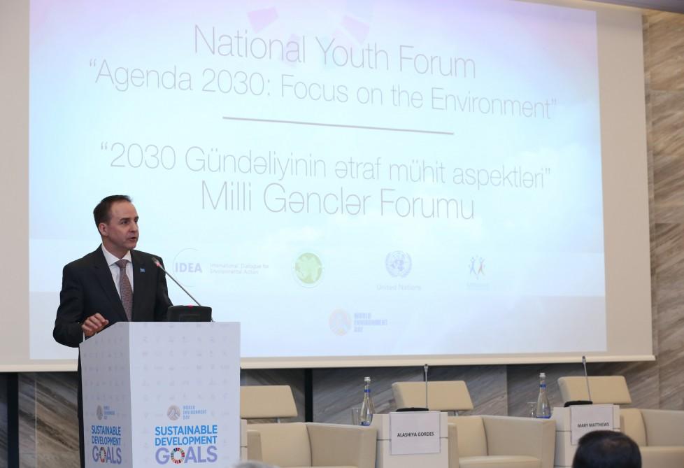 Вице-президент Фонда Гейдара Алиева Лейла Алиева приняла участие в Национальном форуме молодежи, посвященном вопросам окружающей среды (ФОТО)