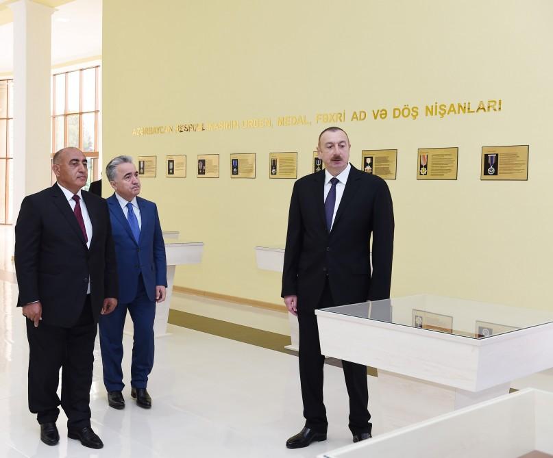 Prezident İlham Əliyev Goranboyda Bayraq Muzeyinin açılışında iştirak edib (FOTO)