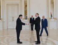 President Ilham Aliyev receives credentials of newly appointed ambassadors (PHOTO)