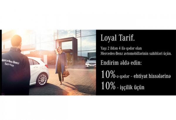 Mercedes-Benz avtomobillərinin sahibləri üçün “Loyal Tarif”