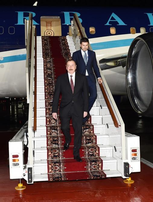 President of Azerbaijan Ilham Aliyev arrives in Russia on working visit (PHOTO)