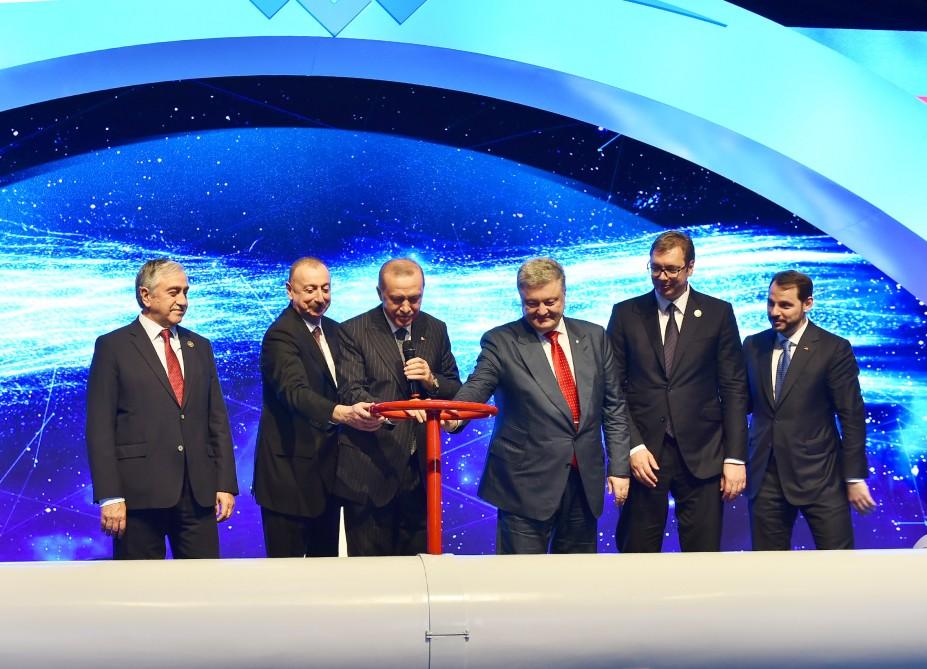 President Aliyev attends TANAP opening ceremony in Turkey (PHOTO)