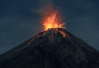 Rusiyada güclü vulkan püskürməsi olub