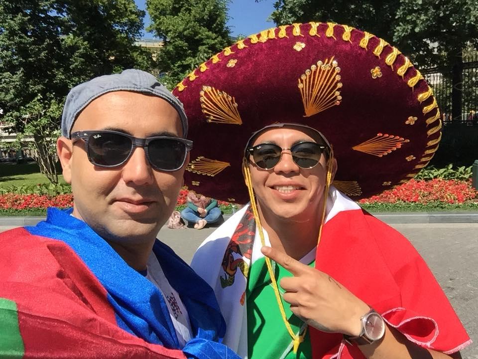 Азербайджанcкие болельщики на чемпионате мира по футболу в России (ФОТО)