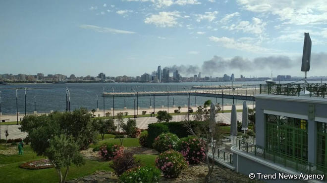 Пожар в магазине стройматериалов в Баку потушен (Обновлено) (ФОТО)