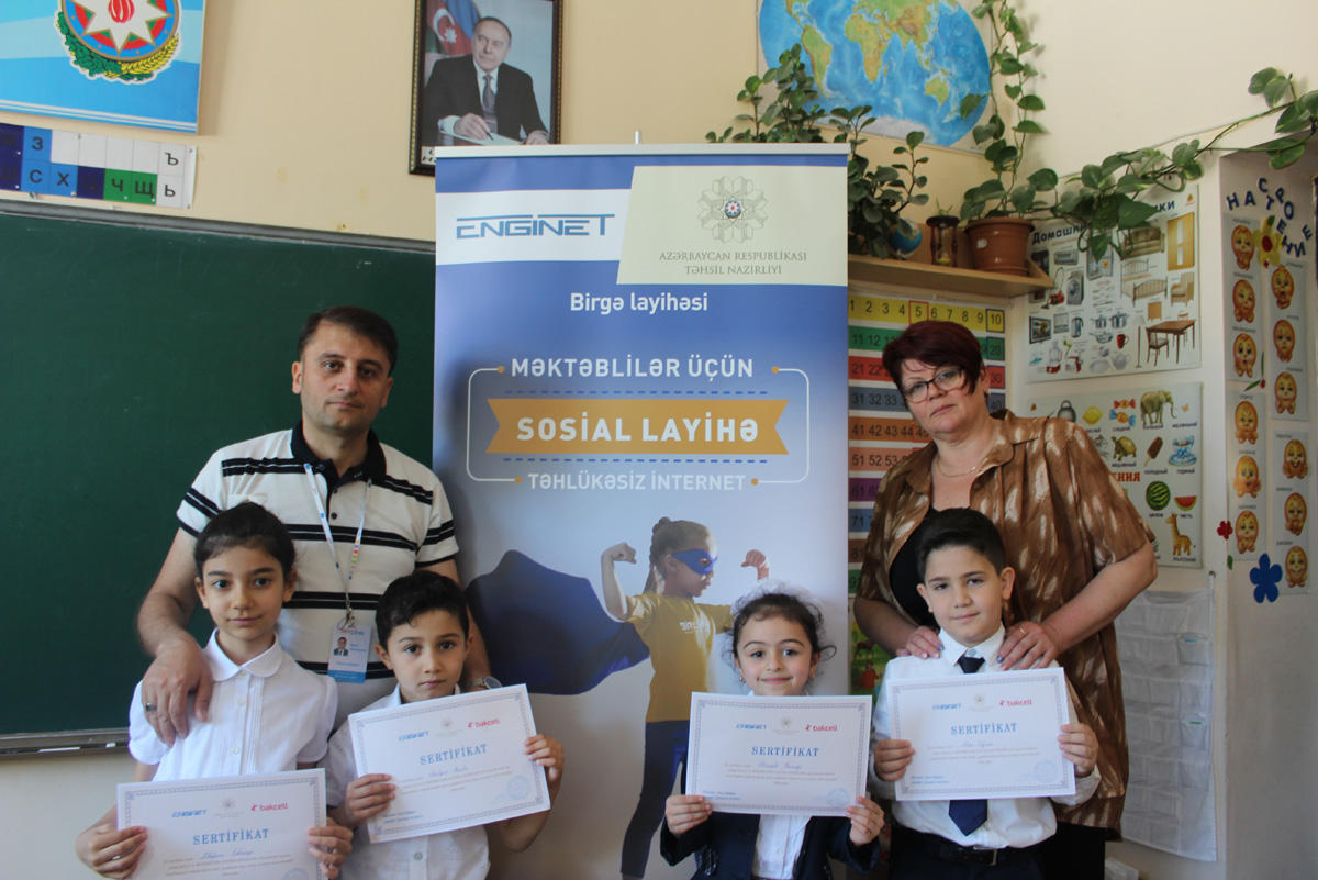 Schoolchildren from Sumgait get acquainted with Bakcell’s Safe Internet service (FOTO)