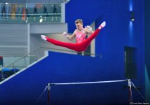 32 ölkədən olan gimnastlar Bakıda Yeniyetmələrin Olimpiya Oyunlarına vəsiqə uğrunda mübarizə aparır (FOTOREPORTAJ)