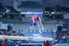 Yeniyetmələrin Olimpiya Oyunlarına idman gimnastikası üzrə təsnifat yarışlarından ən yaddaqalan məqamlar - FOTOSESSİYA