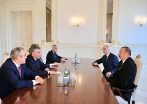 Президент Ильхам Алиев принял делегацию во главе с председателем Госдумы России (ФОТО)