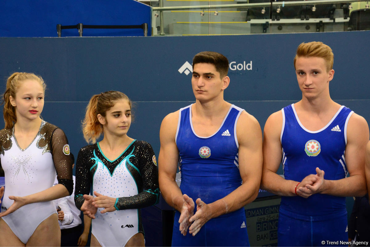Winners of men's and women's gymnastics championships awarded in Baku (PHOTO)