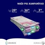 “Amrahbank” “Nağd pul” istelak kreditləri kampaniyasına start verib