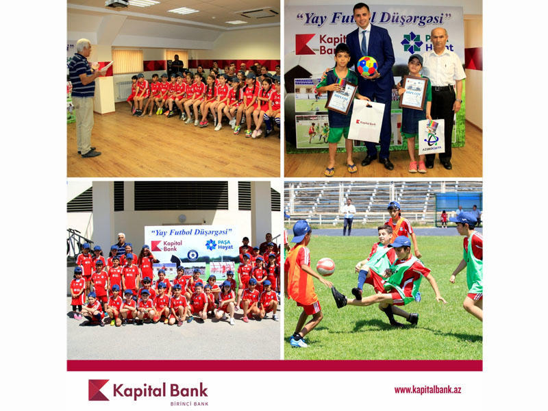 При поддержке Kapital Bank прошел традиционный проект «Летний футбольный лагерь»