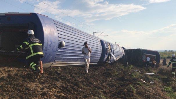 High-speed train derails in Turkey