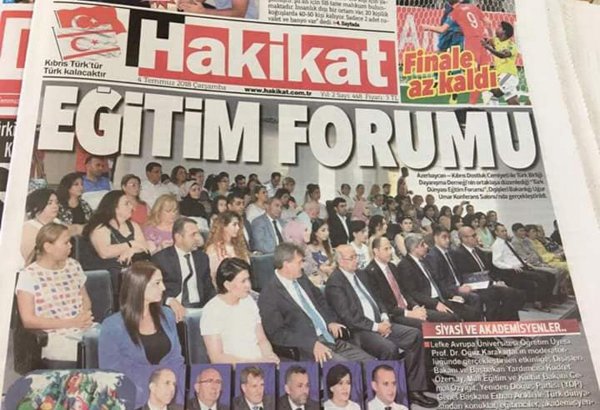Türk ölkələrinin təhsil liderləri Şimali Kiprdə forum keçirib (FOTO)