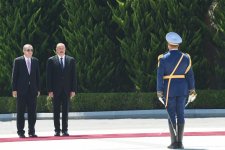 Official welcome ceremony held for Erdogan in Baku (PHOTO)