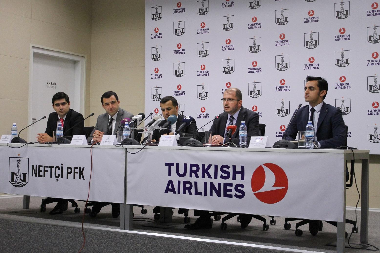 “Türk Hava Yolları” və “Neftçi” PFK arasında əməkdaşlığa dair müqavilə imzalanıb (FOTO)