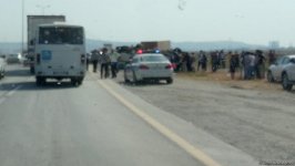 Bakıda yol qəzasında 1 ölü, 10 yaralı (FOTO) (YENİLƏNİB)
